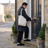 Black · heading out the front door