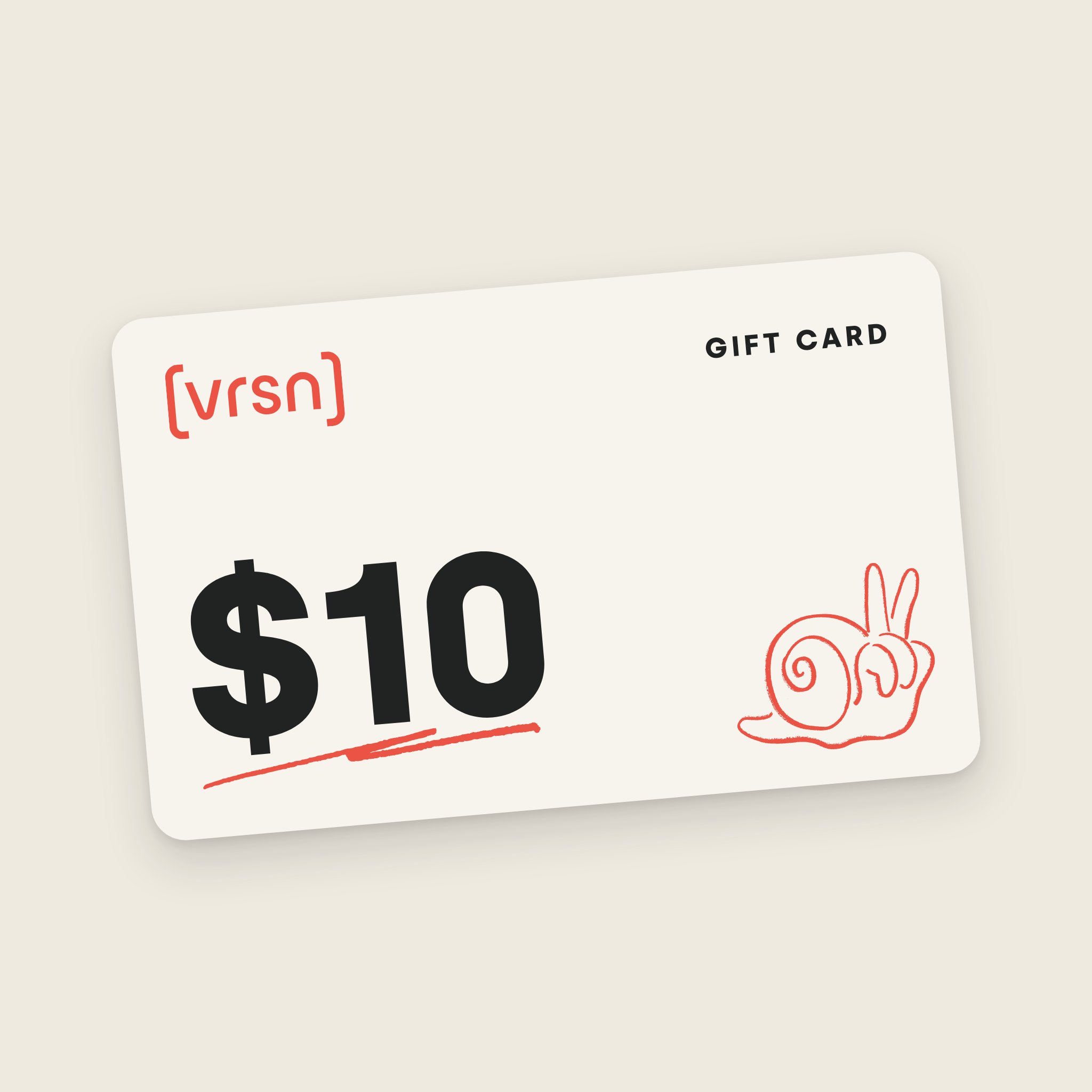 [vrsn] $10 gift card