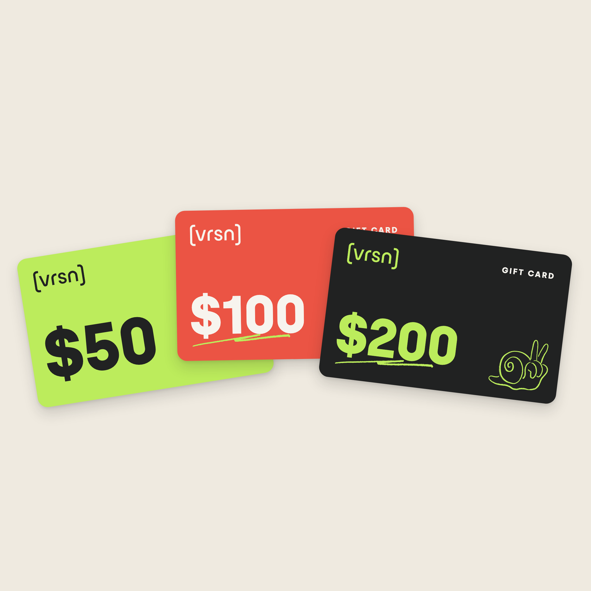 [vrsn] gift cards